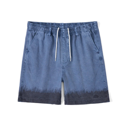 2024 Summer New 180gsm 100% Cotton Garment Dyed Vintage Oversize Shorts Men Contrast Color Retro Shorts