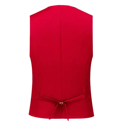 Man Waistcoat Single-breasted V-neck Male Suit Vest Simple Solid Color Comfortable Business Casual Versatile Men Vest