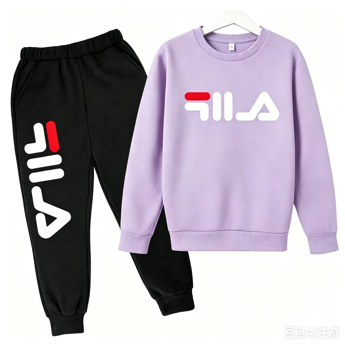2025 Spring and Autumn Children's Boys and Girls Casual Sports Top + Pants 2-piece Girl Suit 3-14 Years Old Outdoor Jogging Suit