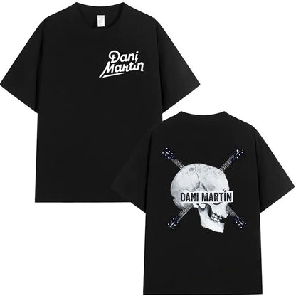 Rapper Dani Martin Tour 2025-2026 Merch T Shirts Men's Pop Music Clothing Short Sleeve T-shirt Man Hip Hop Gothic Vintage Tshirt
