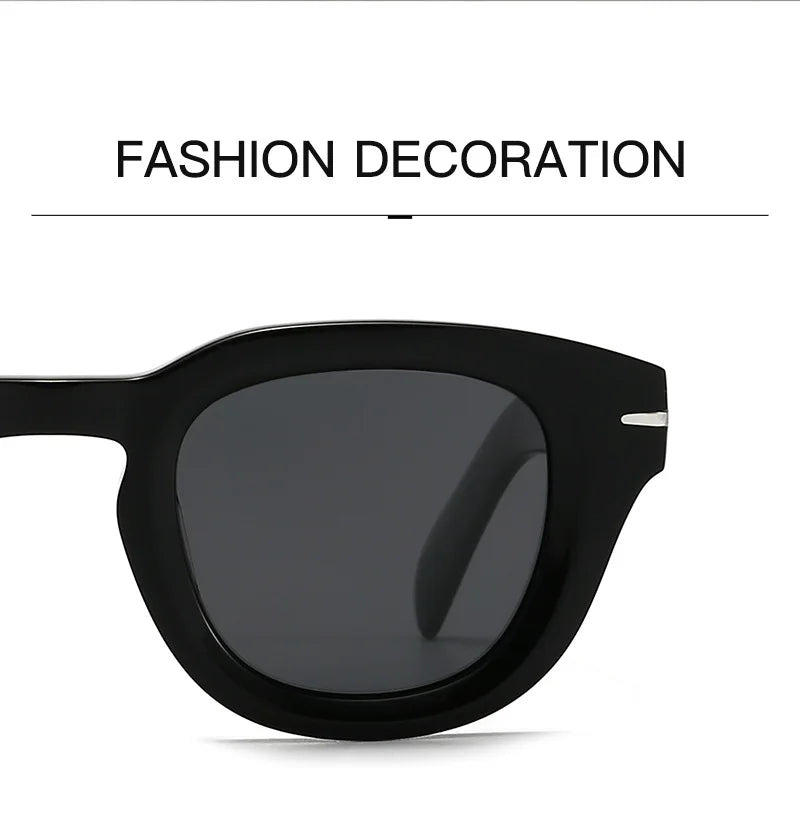 Fashion Thick Plate Acetate Lunette De Soleil Homme Retro Square Frame Personality Polarized Sunglasses Sunglasses Woman 2025
