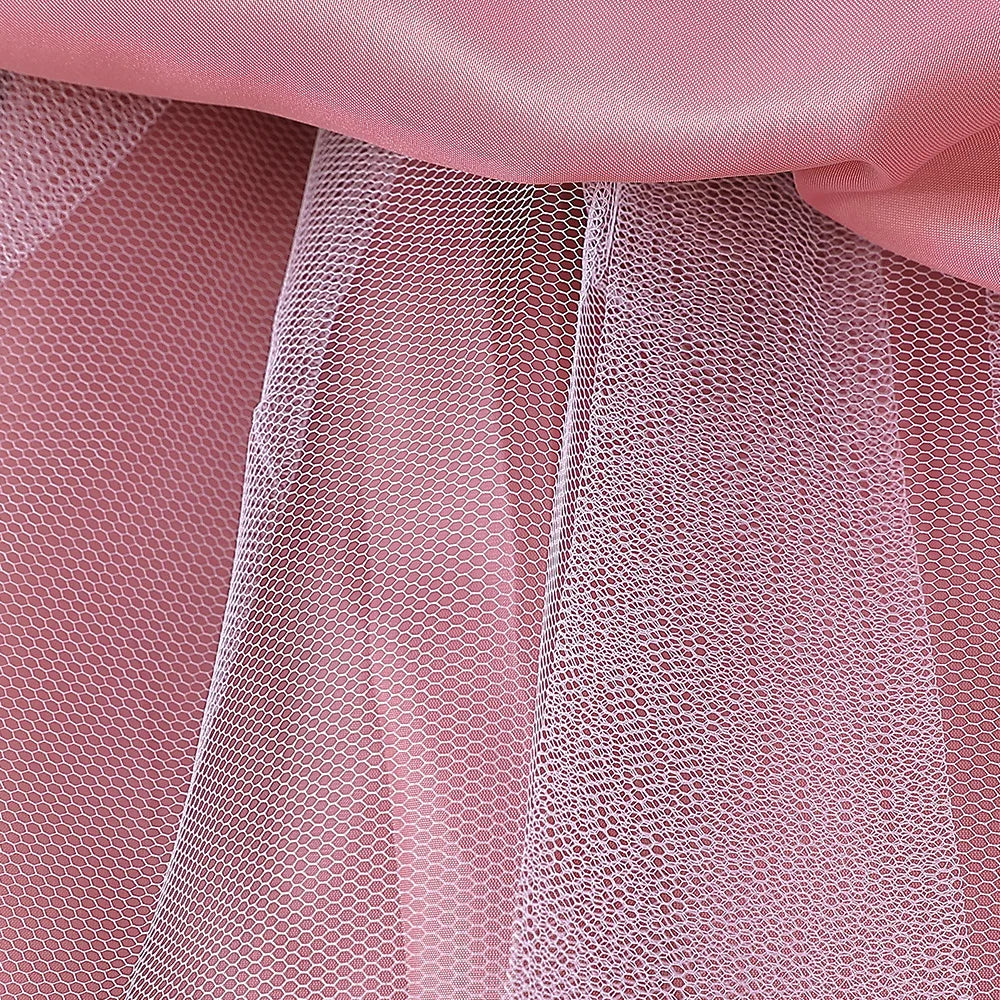 Fluffy Sequin Bridemaid Princess Girls Dress Elegant Bow Pink Wedding Prom Evening Kids Party Dresses for Girl Birthday Costumes