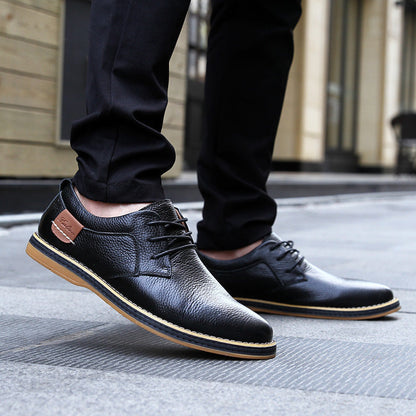Genuine Leather Men Dress Shoes Oxfords Brogue Lace Up Italian Mens Casual Shoes Luxury Brand Moccasins Loafers Plus Size 38-48