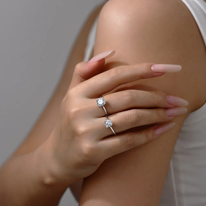 Bague ATTAGEMS Moissanite Taille Coussin 1,5ct 2,5ct DVVS1 Argent 925 Plaqué Or 18K pour Femme Alliance de Mariage Bijoux Fins