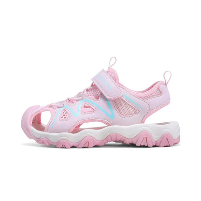 Kids Sports Sandals Closed Toe Summer Outdoor Water Shoes for Boys Girls Athletic Beach Sandials Non-slip Size 28-39