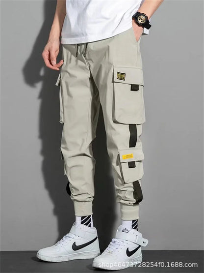 Fashion Multiple Models New Multi Pocket Drawstring Pants Men's Casual Cargo Pants Summer Outdoor Hip Hop Sweatpants Men Women