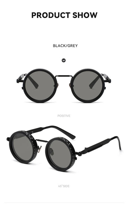 Cycling ND2-400 9 Level Adjustable Dimming Polarized Sunglasses Men Women Fishing Punk Round Glasses Eyeglasses ND Filter