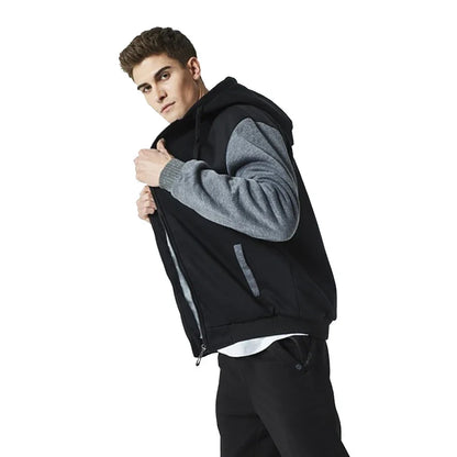 Men's Jacket Anime Bleach Zip Up Hoodies Thicken Warm for Men Fleece Long Sleeve Coat Casual Hooded Streetwear Men Winter Coats