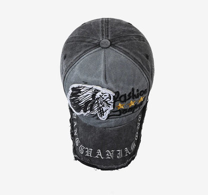 Four Seasons New Baseball Cap Retro Distressed Casual Outdoor Sports Hat Spring And Autumn Sunhat Letter Embroidery Cap Men