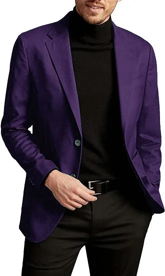 Spring Autumn Men's Business Casual Blazers Solid Fashion Suit Outwear Male Single Breasted Turn Down Collar Office Suit Jacket