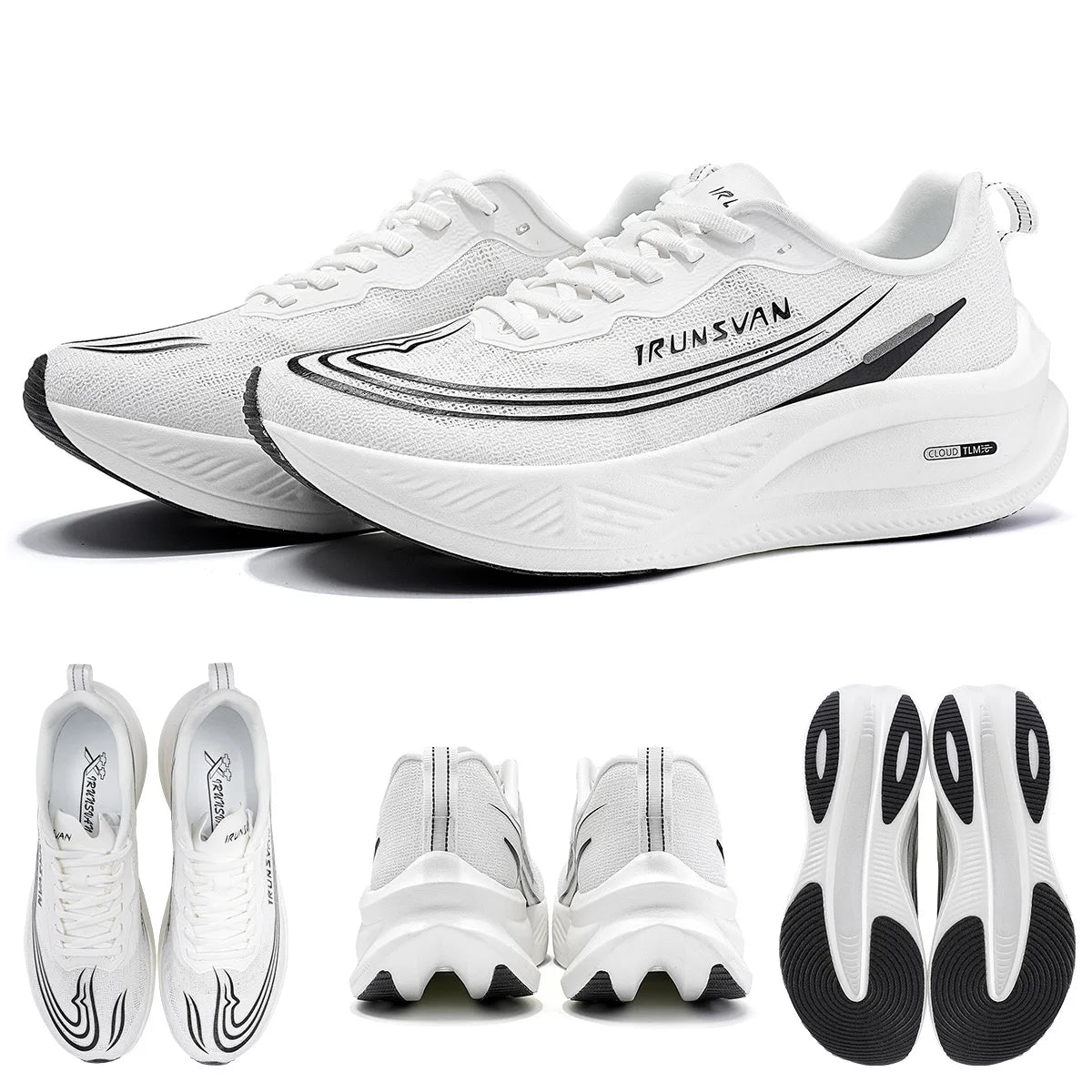 New Lightweight Running Shoes For Both Men And Women Shock-Absorbing And Wear-Resistant Racing Training Sports Shoes