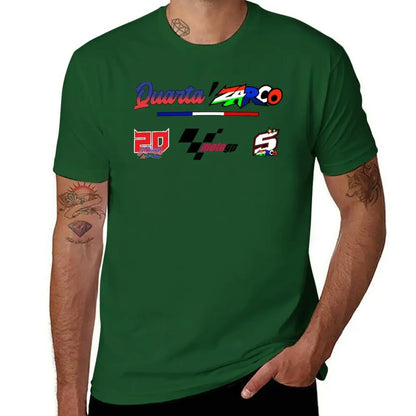 Quartararo x Zarco T-Shirt aesthetic clothes plus size tops vintage clothes cotton graphic tees mens t shirt graphic