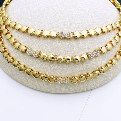 Gold Color Jewelry Sets For Women Necklace Sets For Women bijoux de mode ensembles de bijoux