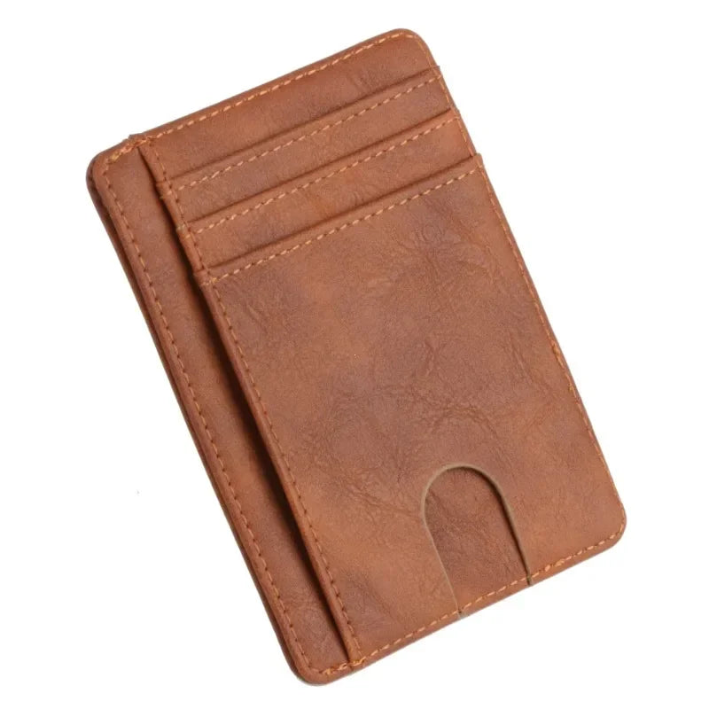 Blocking Wallet Business Card Cover for Case Super Thin Men Leather Credit Card Holder Card Travel Wallet Minimalist Wallet
