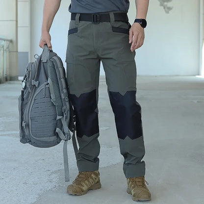 Cargo Pants Outdoor Multi-pocket Tactical Pants Ripstop Waterproof Trousers Male Wear-resistant Training Fishing Workwear Pant