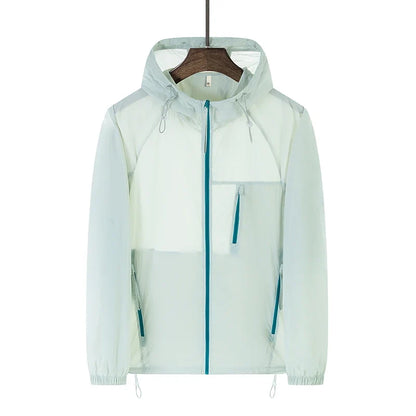 Summer Windbreaker Men Women Lightweight Sun Protection Jacket Unisex Camping Climbing Hiking Outdoor Waterproof Coat