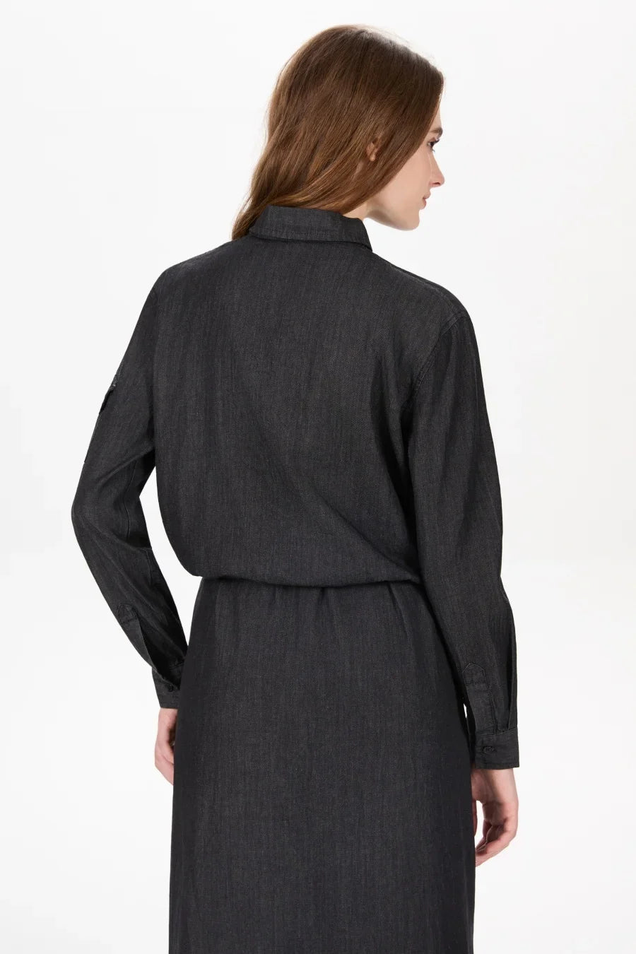 AS AW25 Denim set loose Shirt + slip dress Aline adjustable dress