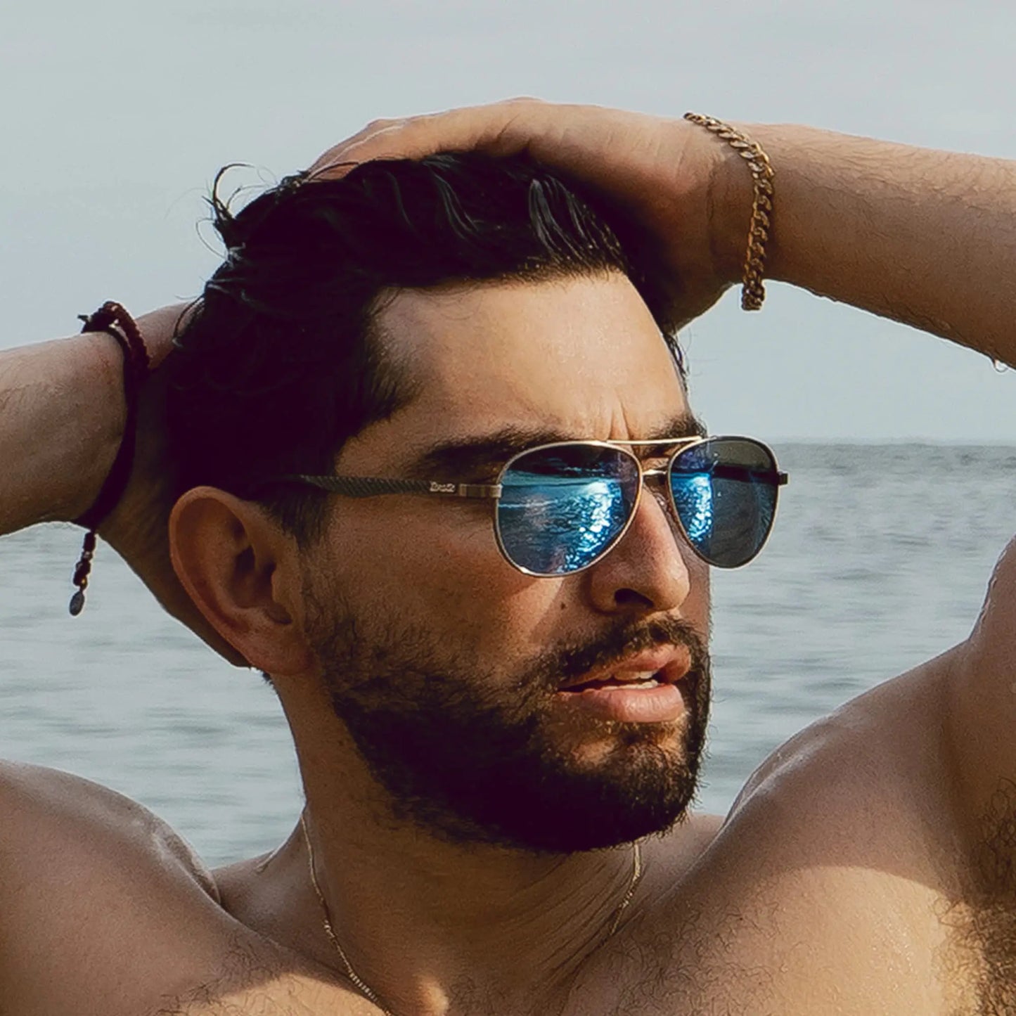 Aluminum Vintage Uv400 Pilot Polarized Sunglasses Shade for Men Driving Fishing Sun Glasses