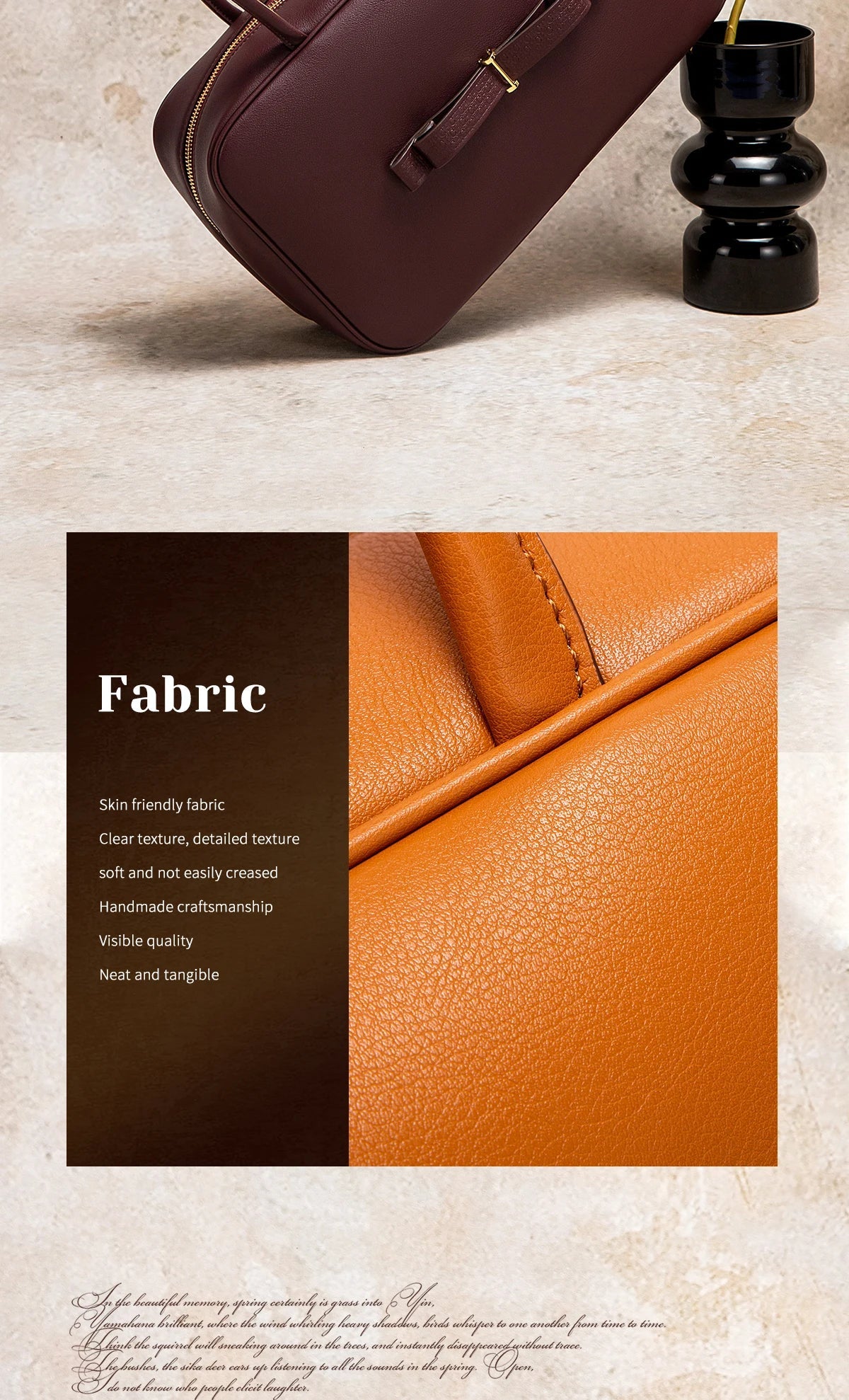 Women's Tote Bag New Simple Brown Stick Bag for Women's Commuting