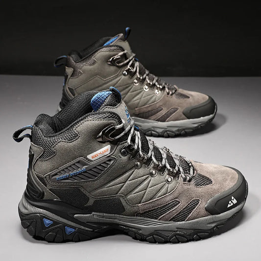 Hiking Boot Men Outdoor Boots Suede High Top Trekking Sport Men Shoes Rainproof Tactical Combat Military Boots