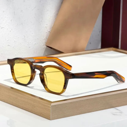 Modern Square Classical Sunglasses Men Women Handmade Fashion High Street Premium Quality UV400 Glasses with Case