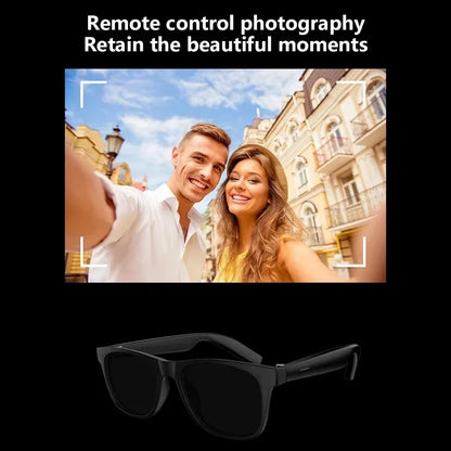 2027 Bluetooth AI Smart Glasses 1600w Pixel Camera Photo Recording Control Touch Translator Voice Assistant Sunglasses