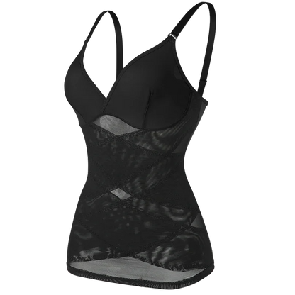 Women Built in bra Shapewear Camisole Tummy Control Body Shaper Slimming Underwear Compression Corset Bustier Tank Tops