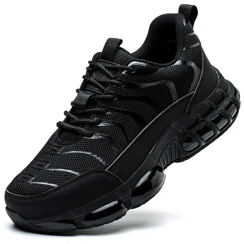 New 2024 Fashion Steel Toe Work Safety Shoes For Men Anti-smash Anti-puncture Indestructible Sneakers Protective Male Footwear