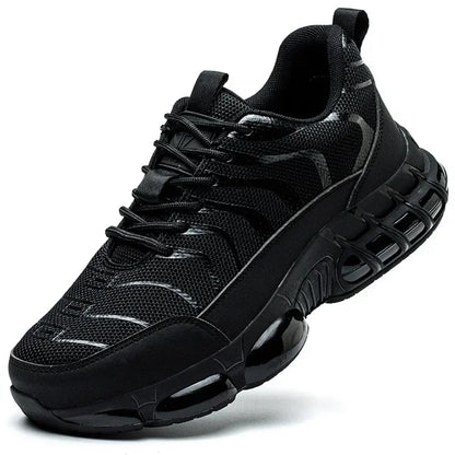 New 2024 Fashion Steel Toe Work Safety Shoes For Men Anti-smash Anti-puncture Indestructible Sneakers Protective Male Footwear