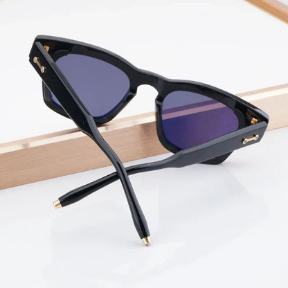AKS-104 Custom-made Acetate Sunglasses Square Men Women UV400 High Quality Classical Designer Prescription Eyeglasses with Case