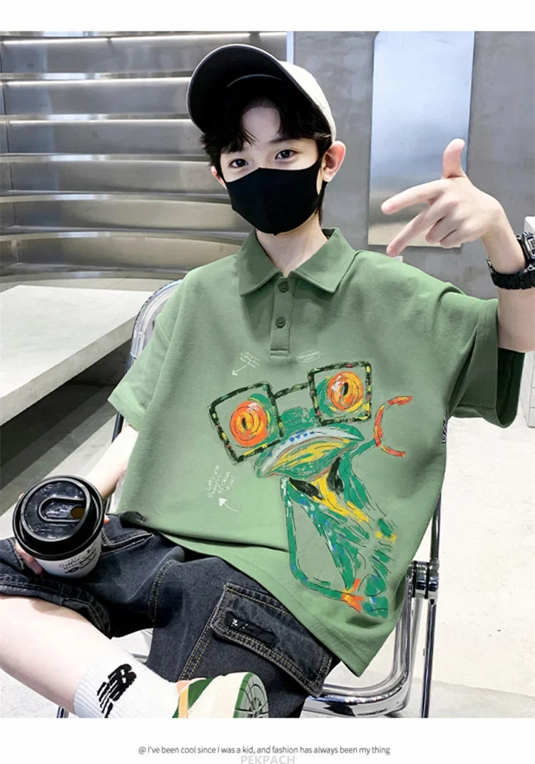 Teen Boys Clothing Sets Summer Big Size New Casual Outfits Kids Tracksuit For Boys Sport Suit Children Clothes 8 9 10 12 14 Year