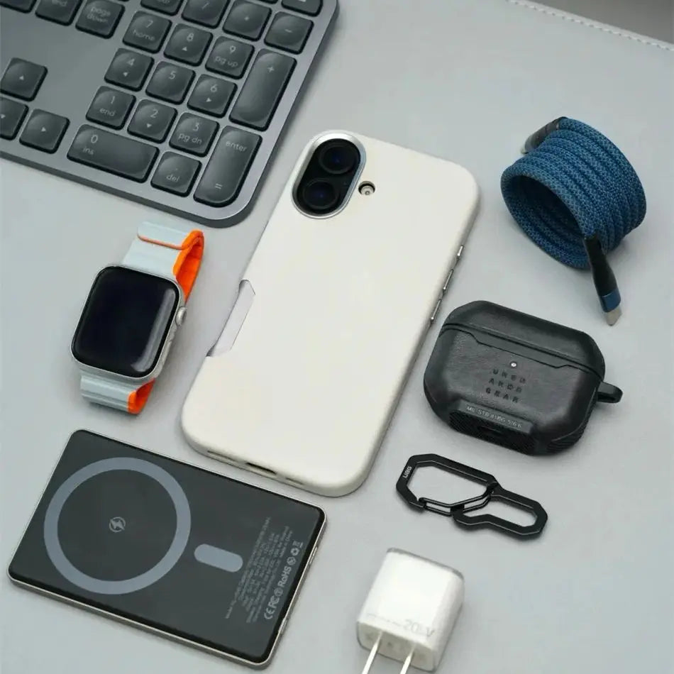 زر كاميرا من الألومنيوم لهاتف iPhone 16 Pro Max، جراب جلدي صلب من السبائك، غطاء مقاوم للصدمات مع شحن لاسلكي مغناطيسي لـ MagSafe