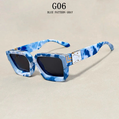 Senior Square Sunglass Men Vintage Millionaire Sunglasses Women Silver Retro Fashion Glasses Dropshipping Gafas De Sol Hombre
