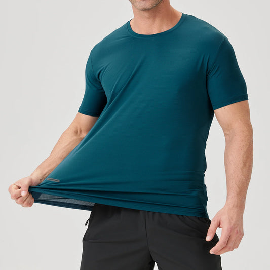 89% Nylon Quick Dry Sport T Shirt Men'S 2025 Short Sleeves Summer Casual OverSize 6XL 7XL 8XL Top Tees GYM Tshirt Clothes