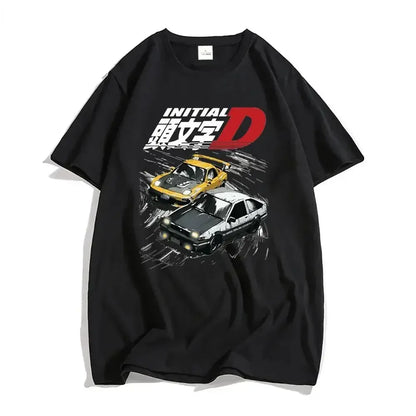 Initial D T Shirt Japanese Anime Graphic Funny Harajuku Manga T Shirt Fashion Casual Short Sleeve T Shirt Women Clothes