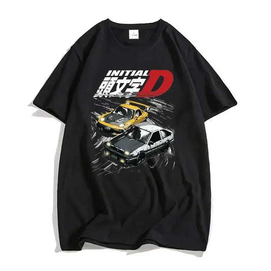 Initial D T Shirt Japanese Anime Graphic Funny Harajuku Manga T Shirt Fashion Casual Short Sleeve T Shirt Women Clothes
