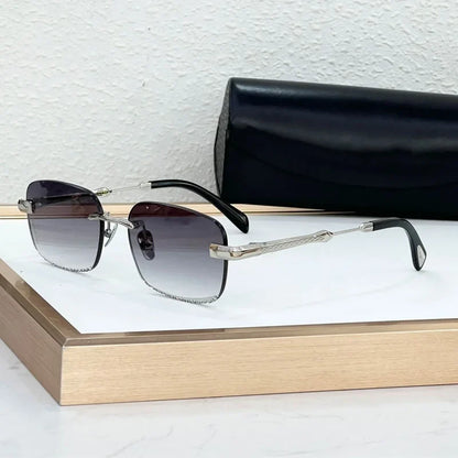 Z197 Luxury Designer Boundless Sunglasses Square High Quality Brand Fashion Trendy UV400 Classical Vintage Eyeglasses with Case