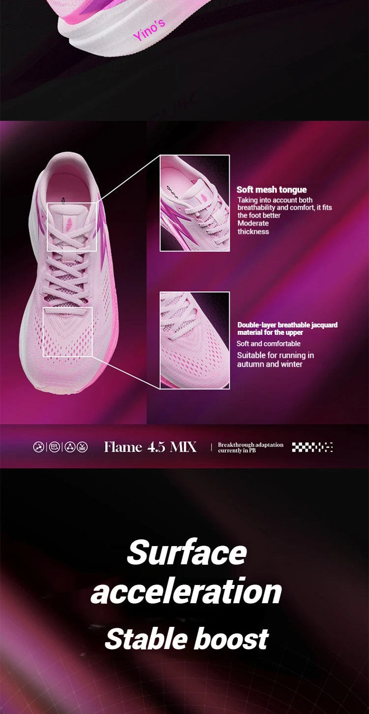 Flame 4.5 MIX Men Running Shoes Carbon Plate Marathon Stable Rebound Cushioned Airy Traction Male Sneaker 672532217F