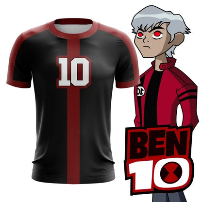 Animated Omnitrix Ben10 3D Print Men T-shirt Summer Outdoor Training Quick Dry Breathable Sport Football Jersey Short-sleeve Top