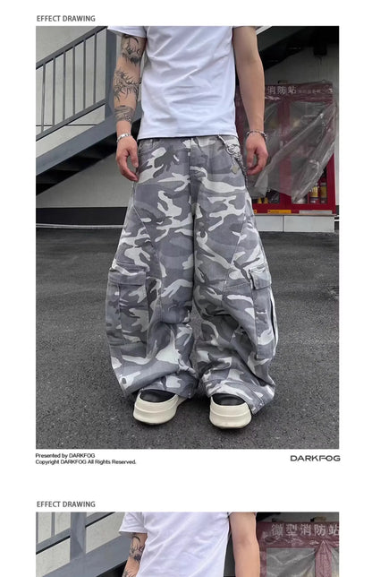 2026 Pantalones Y2K Streetwear Camouflage Baggy Cargo Jeans Pants For Men Clothing Wide Leg Oversize Long Trousers Moda Hombre