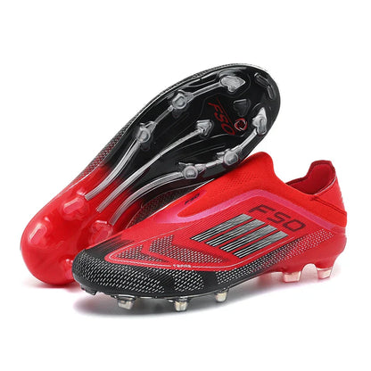 Men Training Soccer Shoes FG Breathable Drop Shipping Match Sport Cleats Football Boots Ultralight Long Spikes Indoor Sneakers