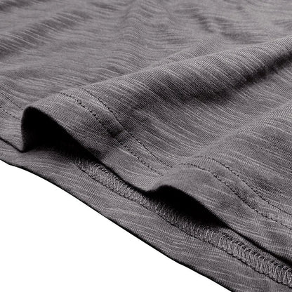 New Autumn Long Sleeve T-Shirt Mens Casual Solid Color Top Henley Neck Slim Versatile Work T-shirt Breathable Outdoor Thin Tee
