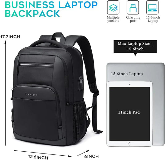 Lightweight 15.6 inch Laptop Backpack Waterproof USB Charge Port Multifunctional Travel Hiking School Bag Mochila for Men