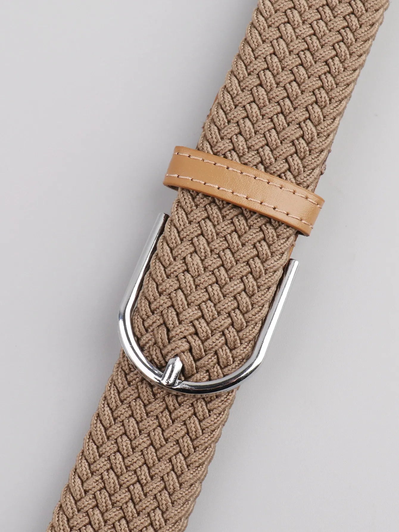 A casual, versatile multi-color elastic band for women, a retro-style belt suitable for both men and young people, a woven belt