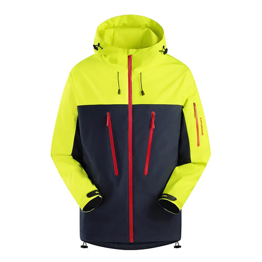 Spring New Men's Mountaineering Jacket Windproof and Waterproof Fabric Fashion Hip Hop Design Casual Oversize Outdoors Coat