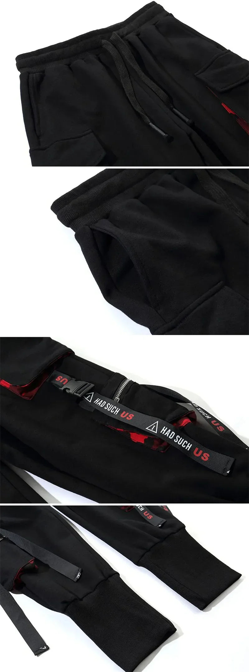 Mens Techwear Sweatpants Y2K Streetwear Jogging Pants Men Hip Hop Street Dance Casual Trousers Vintage Cargo Pant Pantalon Homme