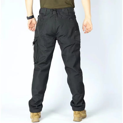 Men's Tactical Work Fleece Pant Multi-Pocket Waterproof SoftShell Trousers Winter Outdoor Wear-Resistant Thick Warm Camping Pant