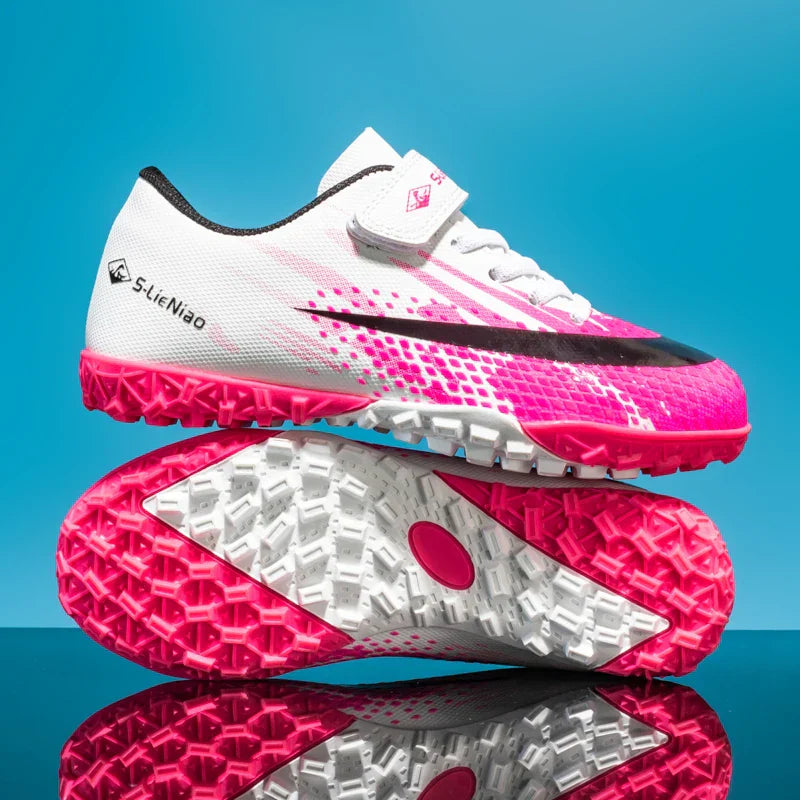 New Kids Professional Football Boots Training Shoes Soccer Shoes Turf Match Grass Ultralight Cleats Boys Non-Slip Drop Shipping