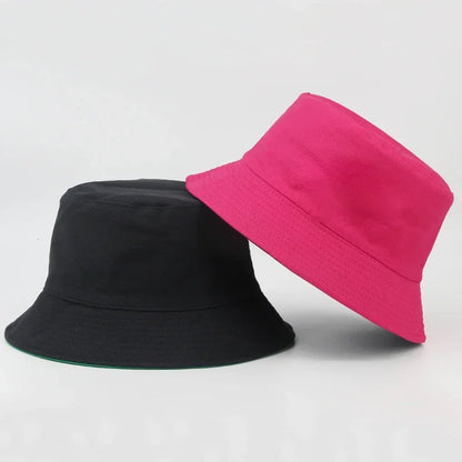 Wholesale New Bob Summer Bucket Hats Reversible Men Ladies Cotton Outdoor Sports Pull Up Fashion Panama Sun Hat Gift Wine Party