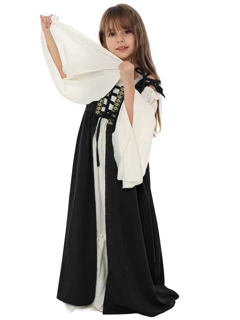 Medieval Renaissance Drama Dance Costume Halloween Girdle Cos Dress Halloween Costumes for Women Dress Love Live Cosplay